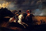 Two Soldiers On Horseback by Horace Vernet